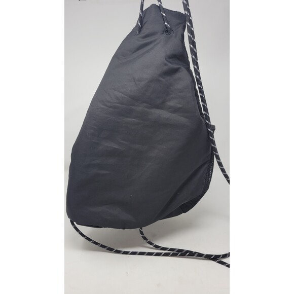 PINK Victorias Secret Drawstring Backpack Bucket Bag Black - Picture 2 of 3